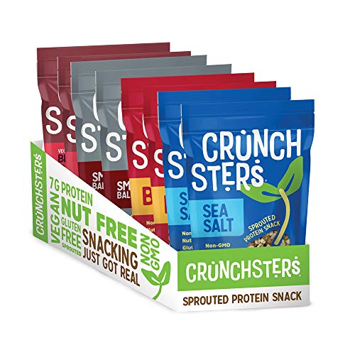 Crunchsters Sprouted Protein Snack, Gluten-Free, Nut-Free, Vegan