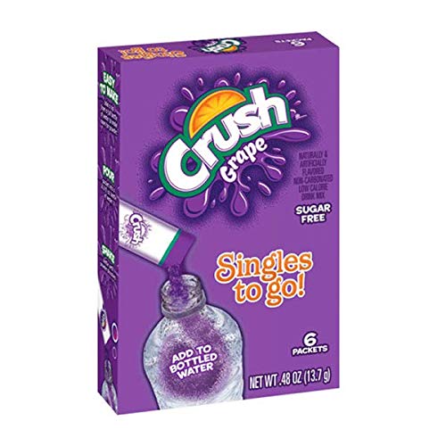 Crush Drink Mix Singles To Go Non-Carbonated, Sugar Free - 3 Box