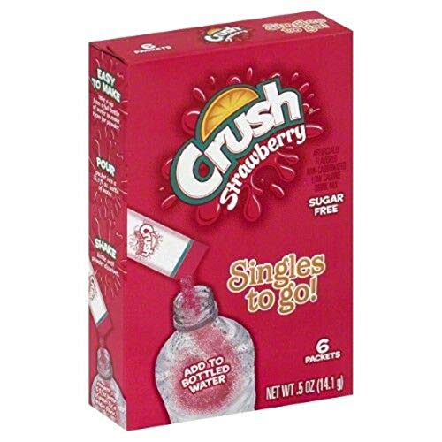 Crush Drink Mix Singles To Go Non-Carbonated, Sugar Free - 3 Box