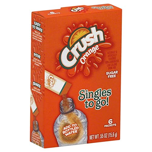 Crush Drink Mix Singles To Go Non-Carbonated, Sugar Free - 3 Box