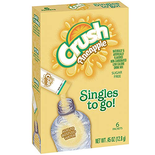 Crush Drink Mix Singles To Go Non-Carbonated, Sugar Free - 3 Box