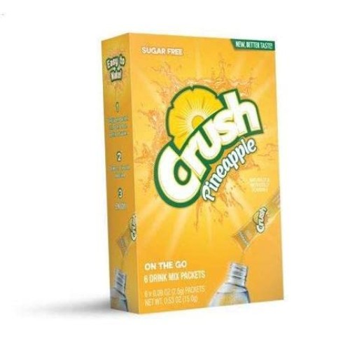 Crush Pineapple Singles To Go Drink Mix, 6 Ct Pack - 6