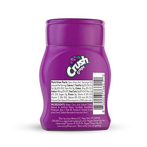 Crush, Grape, Liquid Water Enhancer – New, Better Taste! 4 Bott