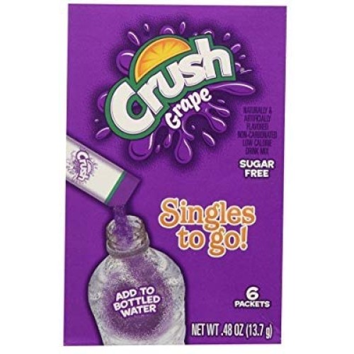Crush Grape Singles To Go Drink Mix, 6 Ct Pack - 3