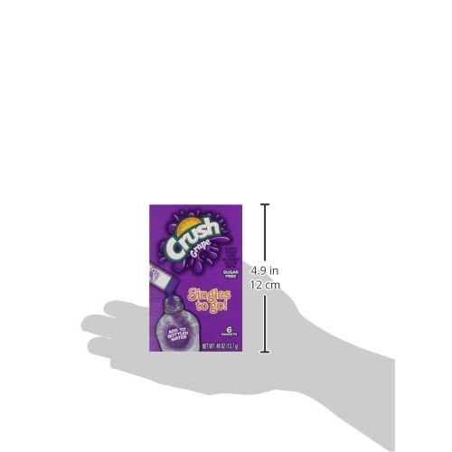 Crush Grape Sugar Free Singles To Go Packets-Four Boxes