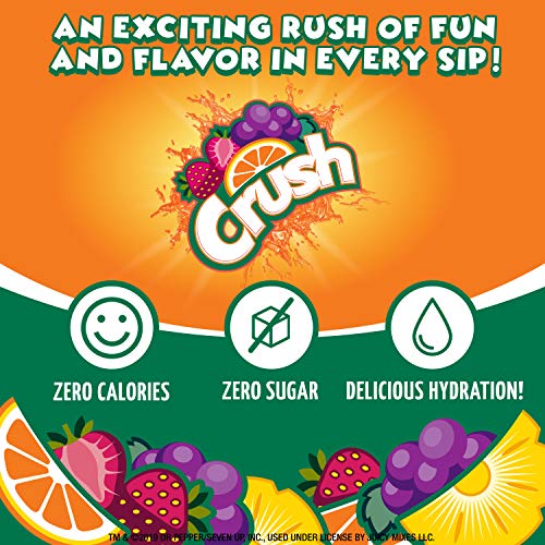 Crush, Orange, Liquid Water Enhancer – New, Better Taste! 4 Bot