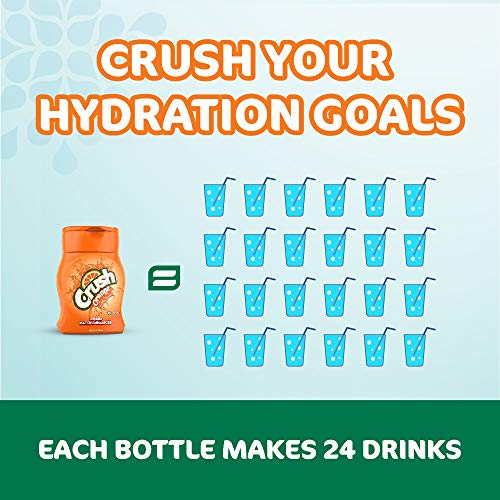 Crush, Orange, Liquid Water Enhancer – New, Better Taste! 4 Bot