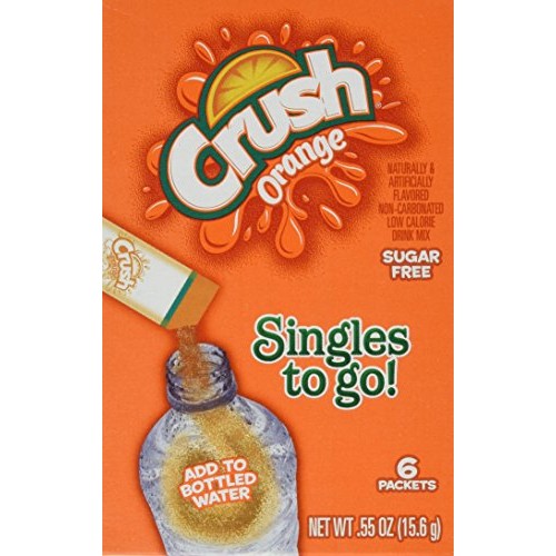 Crush Orange Sugar Free Singles To Go Packets-Four Boxes