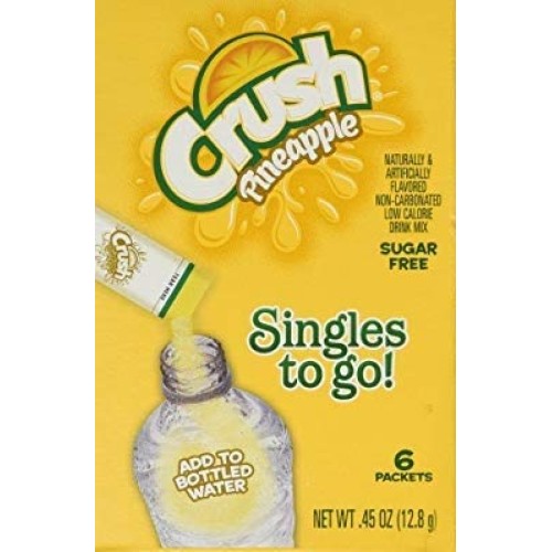 Crush Pineapple Singles To Go Drink Mix, 6 Ct Pack - 3