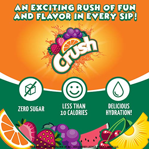 Crush, Cherry – Powder Drink Mix - 12 Boxes, 72 Sticks – Sugar