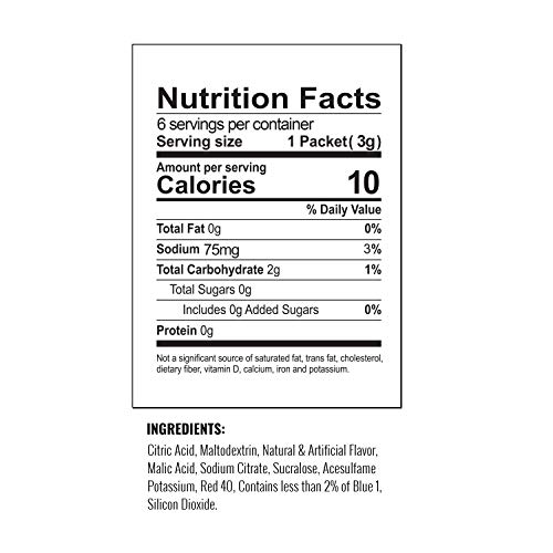 Crush, Cherry – Powder Drink Mix - 12 Boxes, 72 Sticks – Sugar