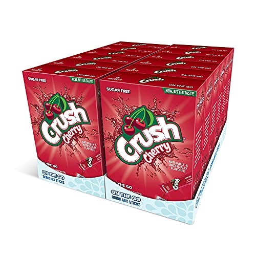 Crush- Powder Drink Mix - Sugar Free & Delicious Cherry, 72 Sti...