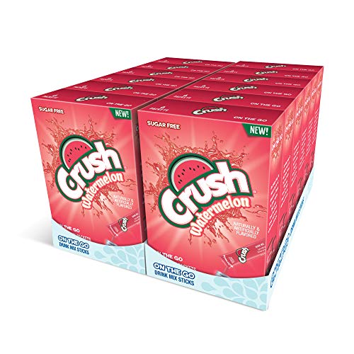 Crush, Watermelon– Powder Drink Mix - 12 Boxes, 72 Sticks – Su