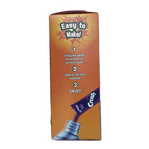 Crush Singles Grape, Orange, Strawberry To Go Sugar Free Drink M