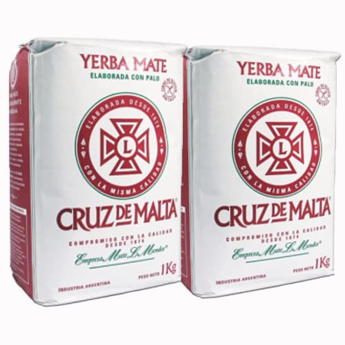YERBA MATE CRUZ de MALTA 2.2lb 1 kilo Pack Of 2