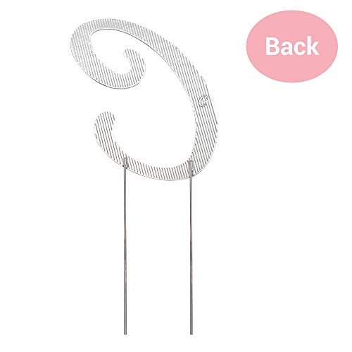 Premium Metal Letter C Silver Rhinestone Cake Topper. Sparkly Mo