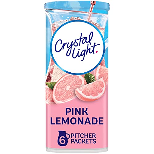 Crystal Light Pink Lemonade Drink Mix 6 Pitcher Packets