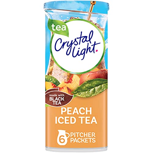 Crystal Light Peach Iced Tea Drink Mix 6 Pitcher Packets