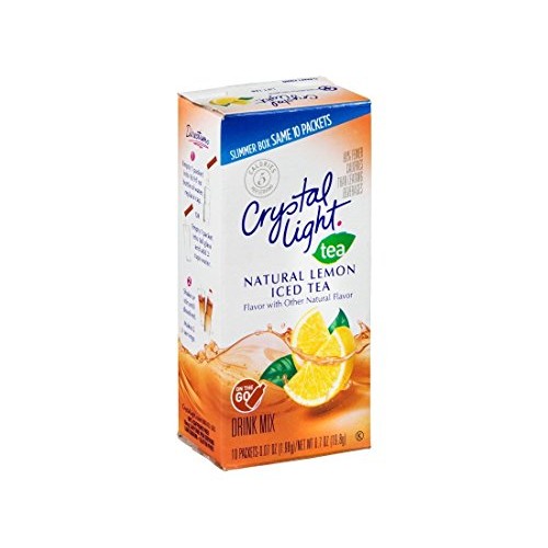 Crystal Light On The Go Lemon Iced Tea Drink Mix - 10 Ct