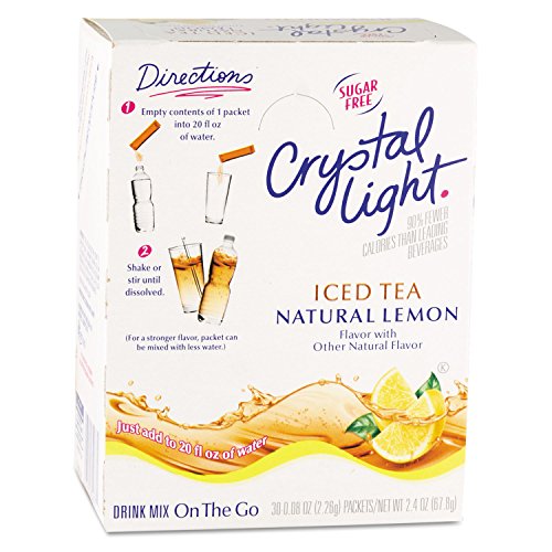 Crystal Light On The Go, Iced Tea.16Oz Packets, 30/Box