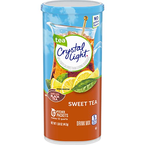 Crystal Light Sweet Tea Drink Mix, 12-Quart 1.56-Ounce Canister