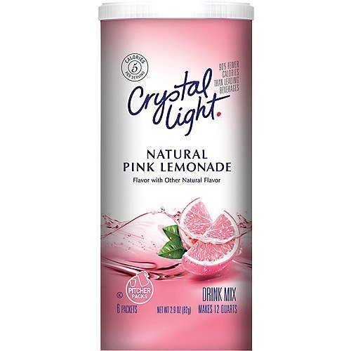 Crystal Light Pink Lemonade Drink Mix, 12-Quart 2.9-Ounce Canist