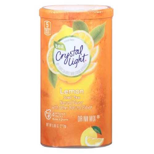 Crystal Light Drink Mix, Iced Tea With Natural Lemon 4 Ea Pack