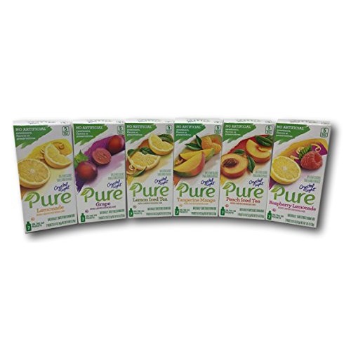 Crystal Light Pure Variety Pack Includes- Raspberry Lemonade, Le