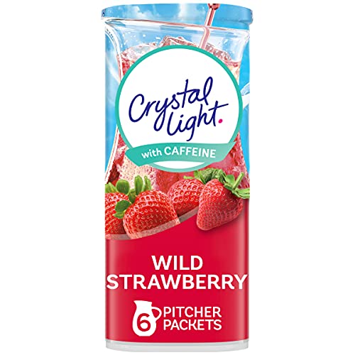 Crystal Light Wild Strawberry Energy Drink Mix With Caffeine 6