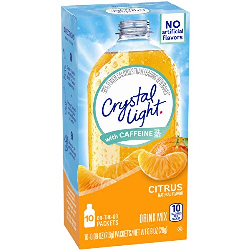 Crystal Light Citrus Energy Drink Mix With Caffeine 72 Pitcher