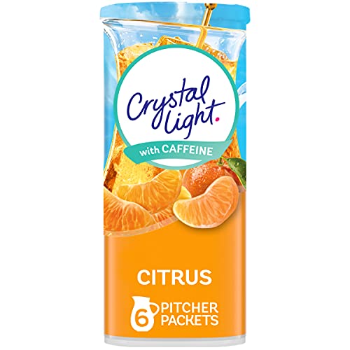 Crystal Light Citrus Energy Drink Mix With Caffeine 72 Pitcher