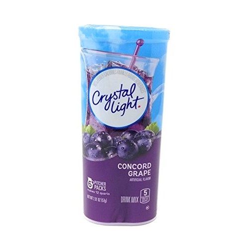 Crystal Light Concord Grape, 12-Quart 2.01-Ounce Canister Pack