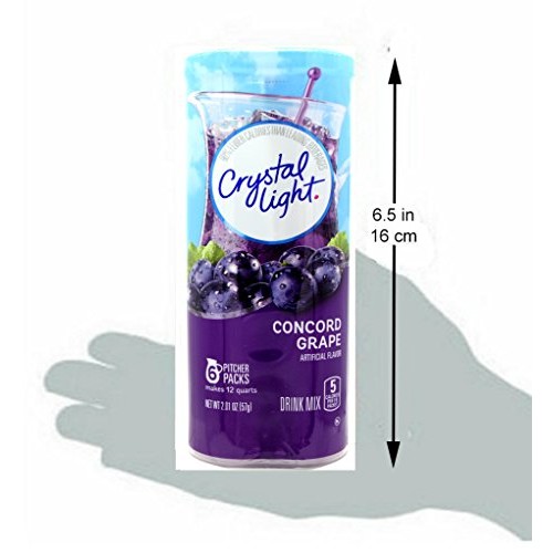 Crystal Light Concord Grape, 12-Quart Canister Canister Pack Of 9