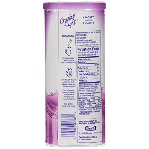 Crystal Light Concord Grape Drink Mix Pack Of 4