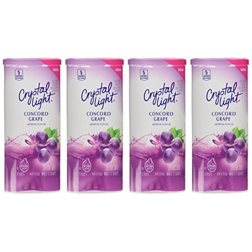 Crystal Light Concord Grape Drink Mix Pack Of 4