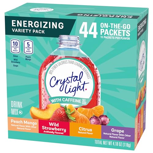 Crystal Light Energizing Variety Pack, 44 ct On-the-Go Packets
