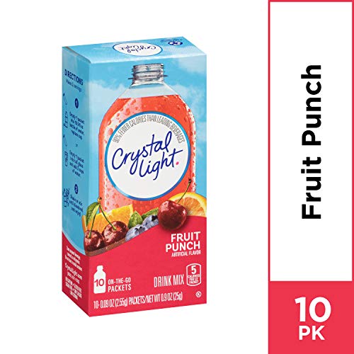 Crystal Light Fruit Punch Drink Mix 60 On-The-Go Packets, 6 Pac