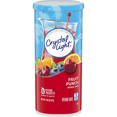 Crystal Light Fruit Punch Drink Mix 72 Pitcher Packets, 12 Pack