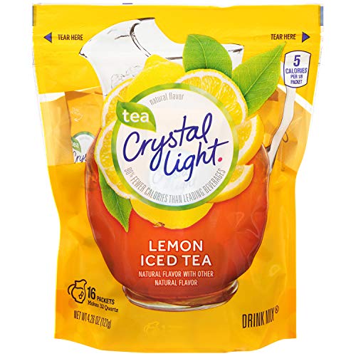 Crystal Light Ice Tea, Natural Lemon, 16 Count