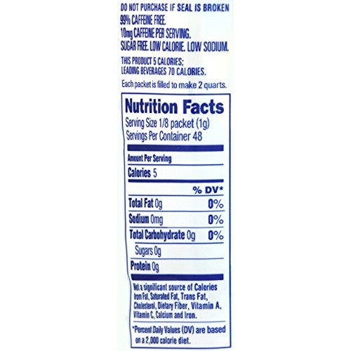 Crystal Light Iced Tea 12 Qt, 1.4-Ounce Packages Pack Of 4