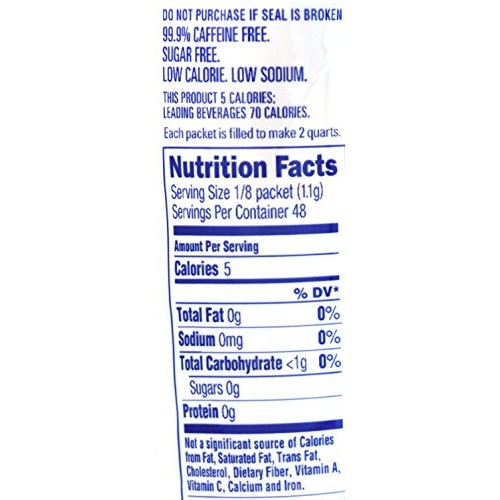 Crystal Light Lemon Decaf Iced Tea Natural Flavor Drink Mix, 12-