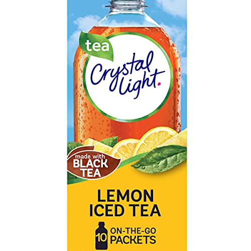 Crystal Light Lemon Iced Tea Drink Mix 120 On-The-Go Packets, 1