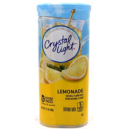 Crystal Light Lemonade Drink Mix, 12-Quart Canister Pack Of 3
