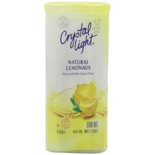 Crystal Light Lemonade Drink Mix 24 Pitcher Packets, 4 Canister