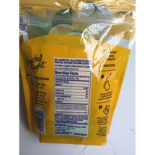 Crystal Light Lemonade, Peach Iced Tea ,Lemon Iced Tea Bundle Pa