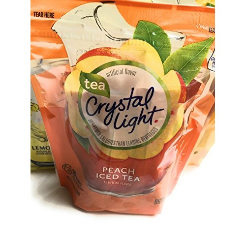 Crystal Light Lemonade, Peach Iced Tea ,Lemon Iced Tea Bundle Pa