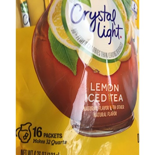 Crystal Light Lemonade, Peach Iced Tea ,Lemon Iced Tea Bundle Pa