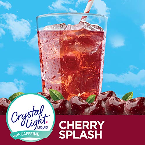 Crystal Light Liquid Cherry Splash Energy Drink Mix With Caffein