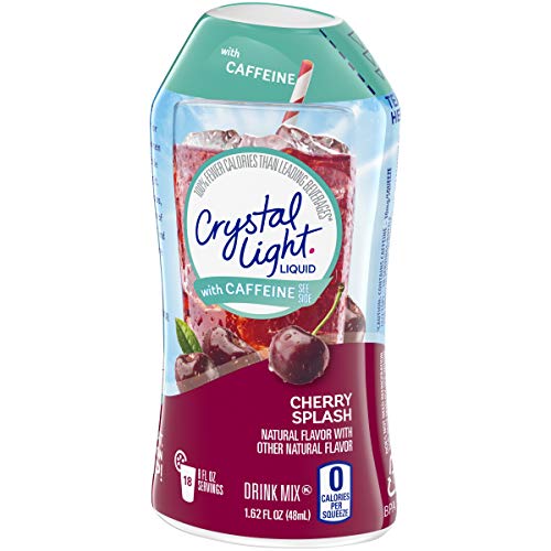 Crystal Light Liquid Cherry Splash Energy Drink Mix With Caffein