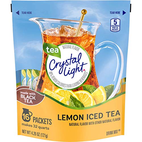 Crystal Light Natural Lemon Iced Tea 16 Pitcher Packs Makes 32 Q